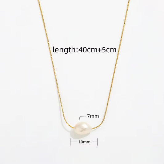 Raindrop pearl necklace