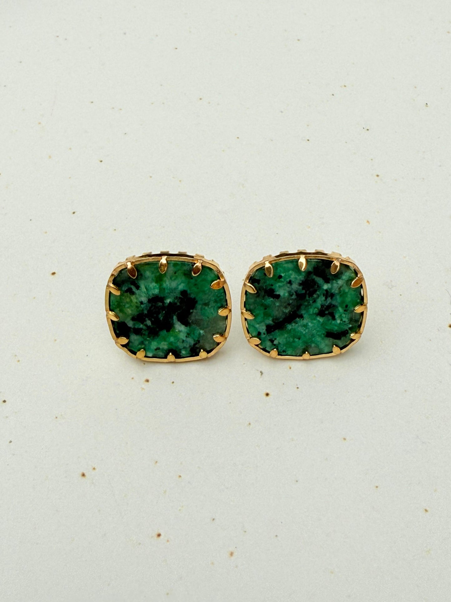 Jade Aura Studs